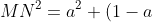 MN^{2} = a^{2}+(1-a)^{2} - 2a(1-a)\cos 120 = a^{2} - a + 1 = DM^{2} = DN^{2}.